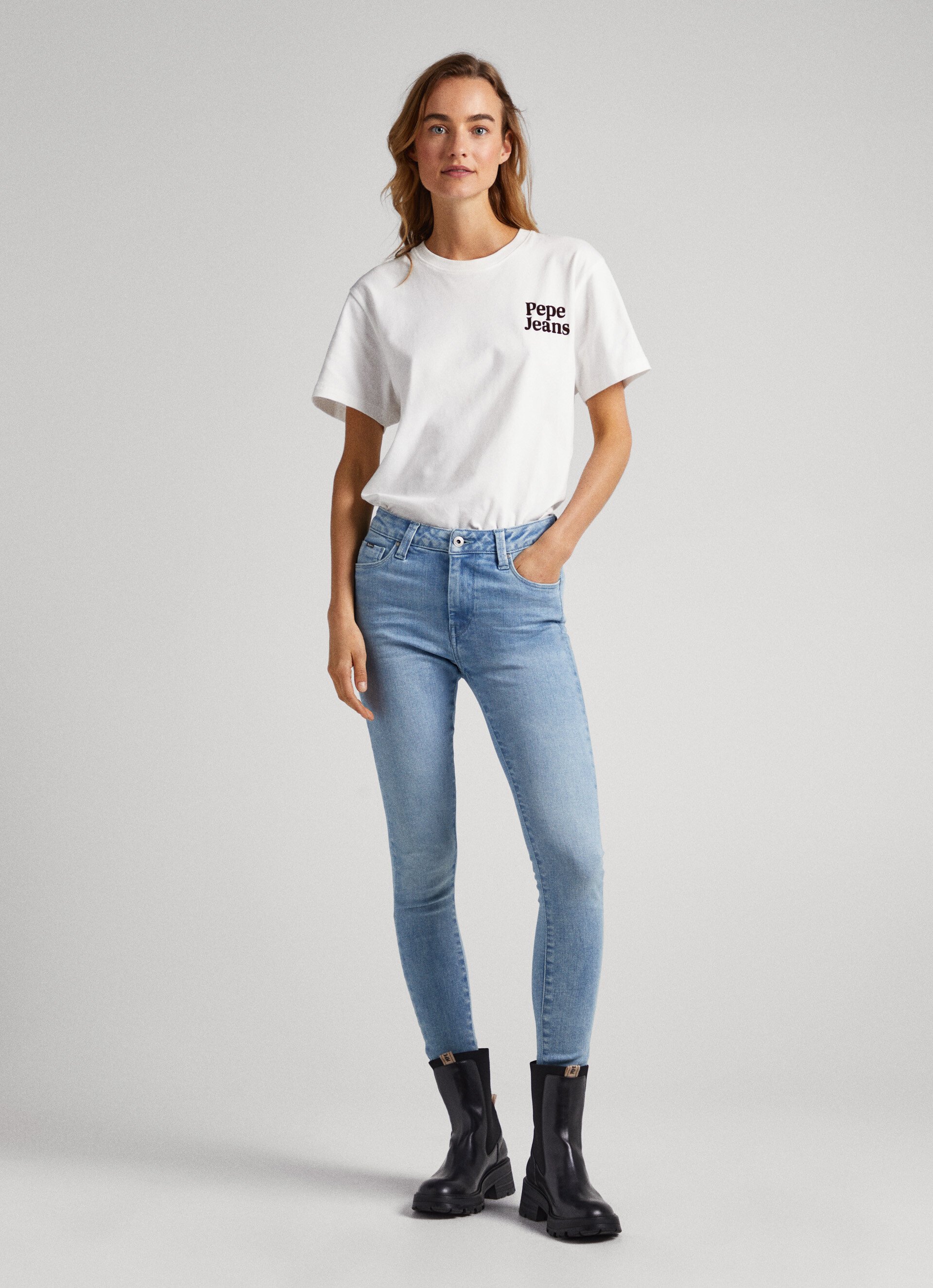 Regent Skinny Fit High-Rise Jeans | Pepe Jeans