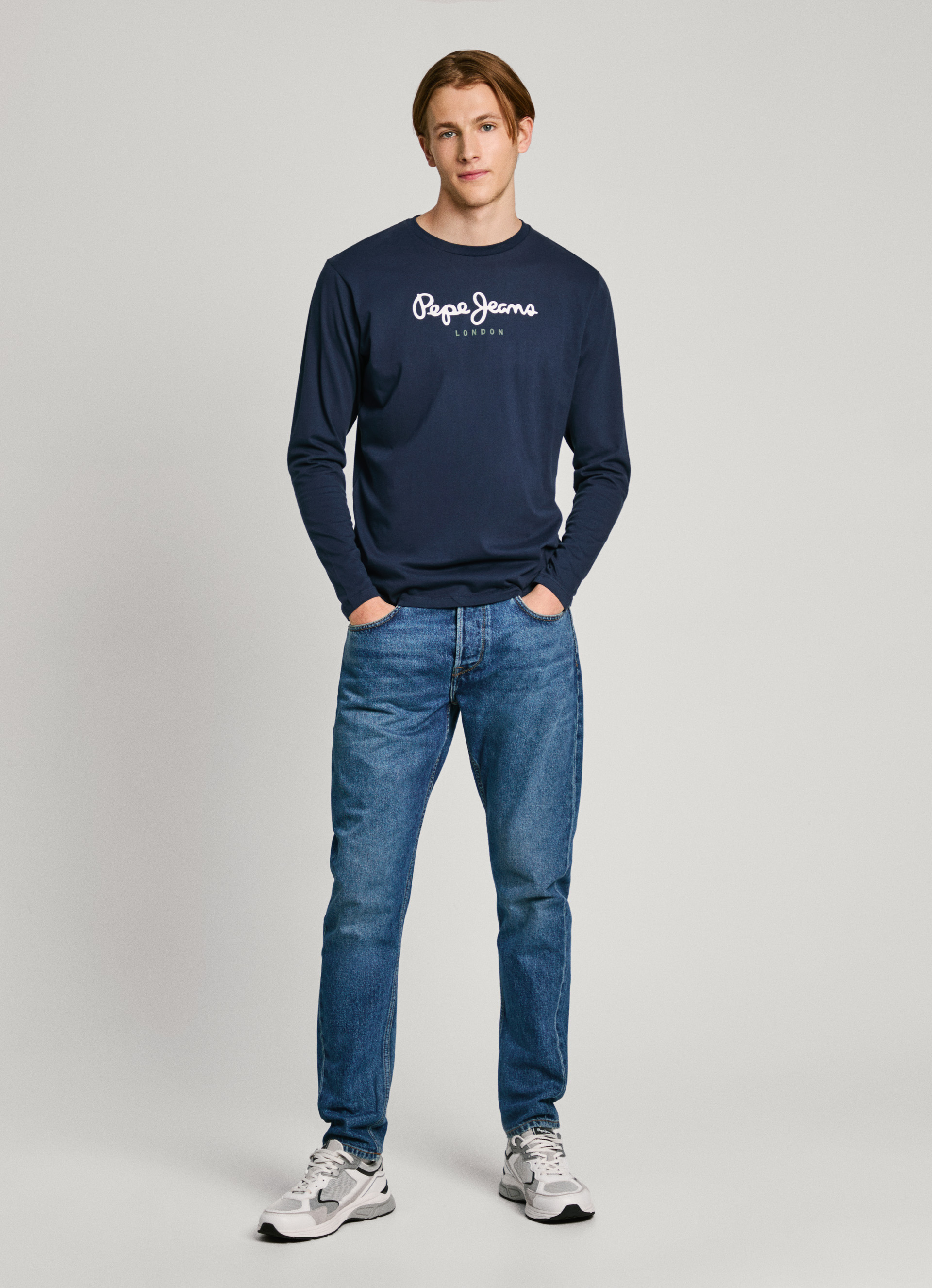 Verbanning Clam Doodskaak Printed Logo Cotton T-Shirt | Pepe Jeans