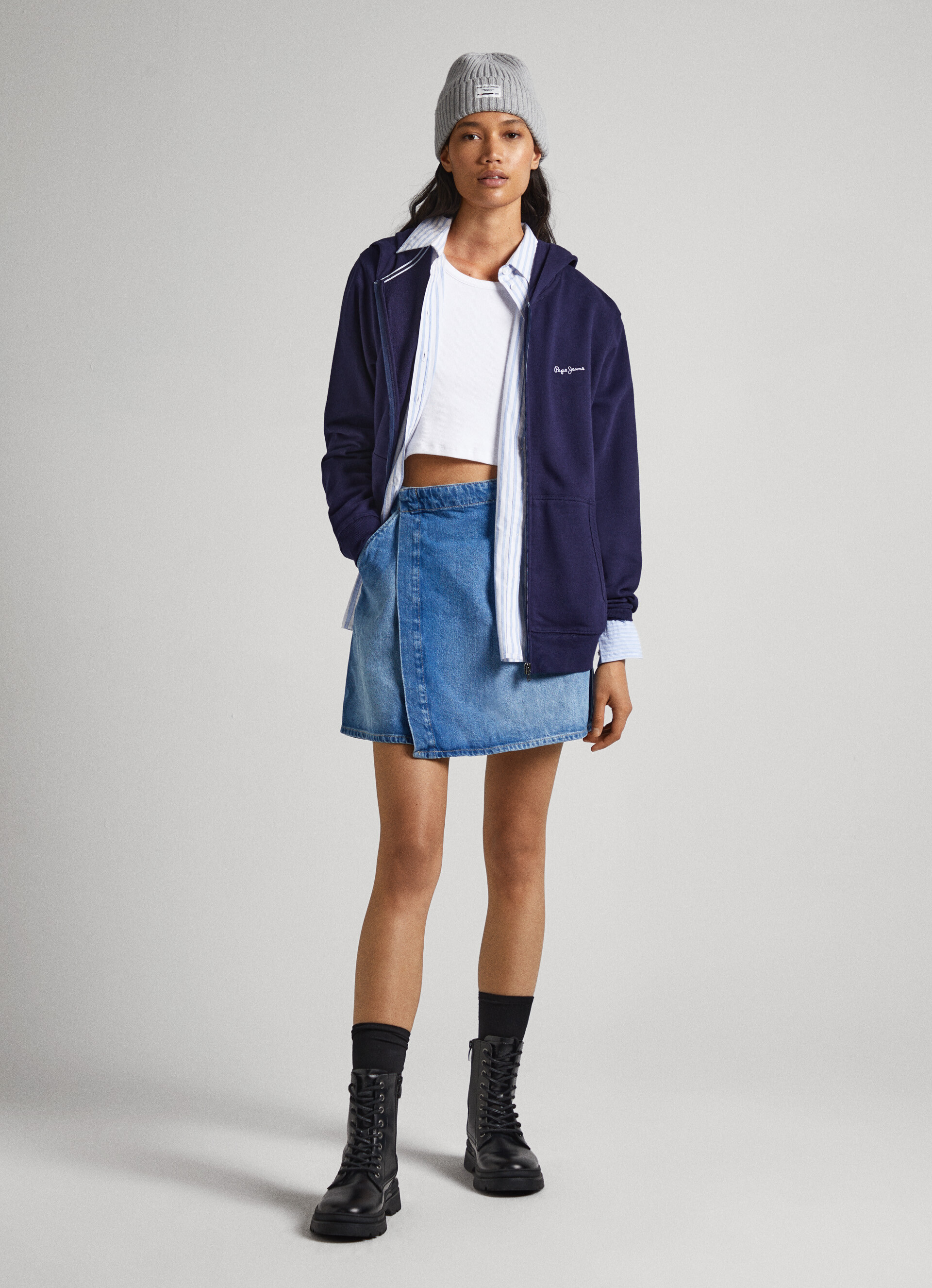 Asymmetrical Denim Skirt | Pepe Jeans
