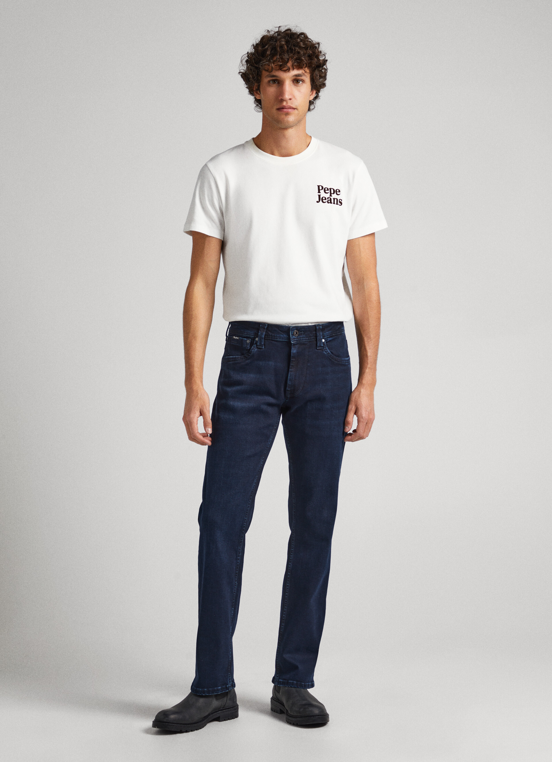 Kingston Relaxed Fit Mid-Rise Jeans | Pepe Jeans
