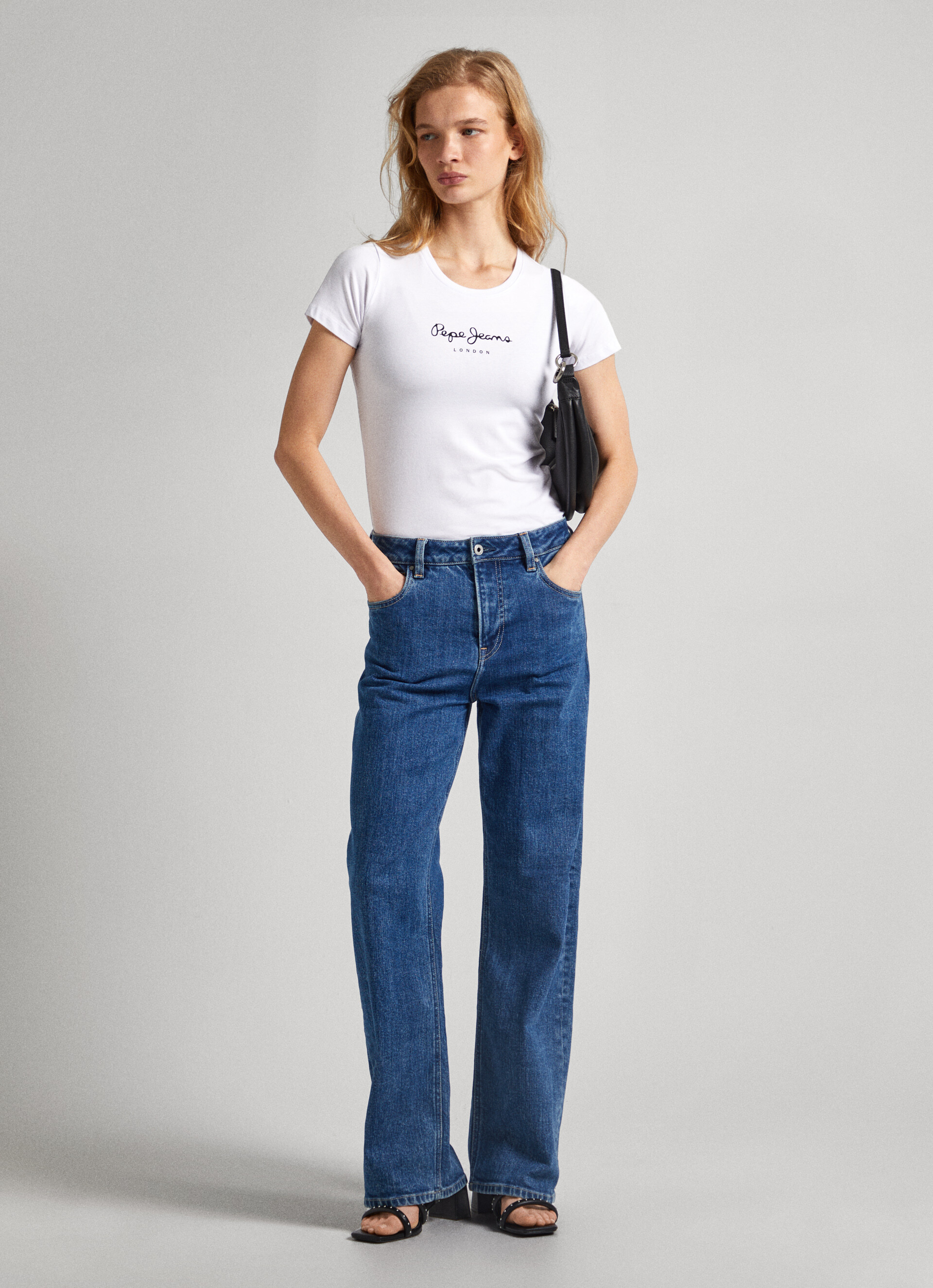 T-Shirt Lycra Logo Estampado | Pepe Jeans