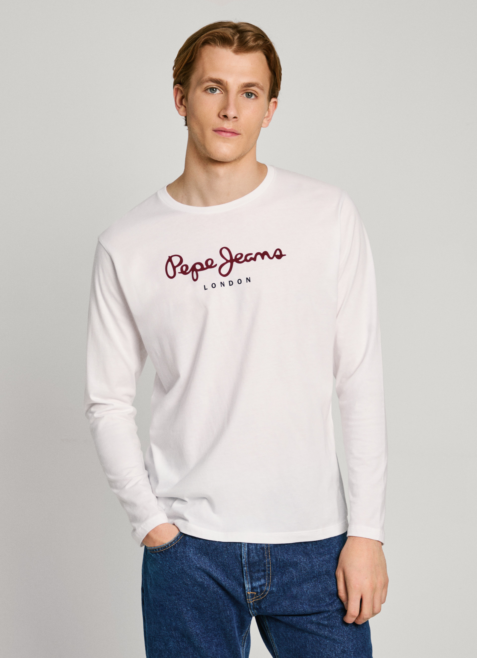 LONG-SLEEVED LOGO T-SHIRT | PEPEJEANS