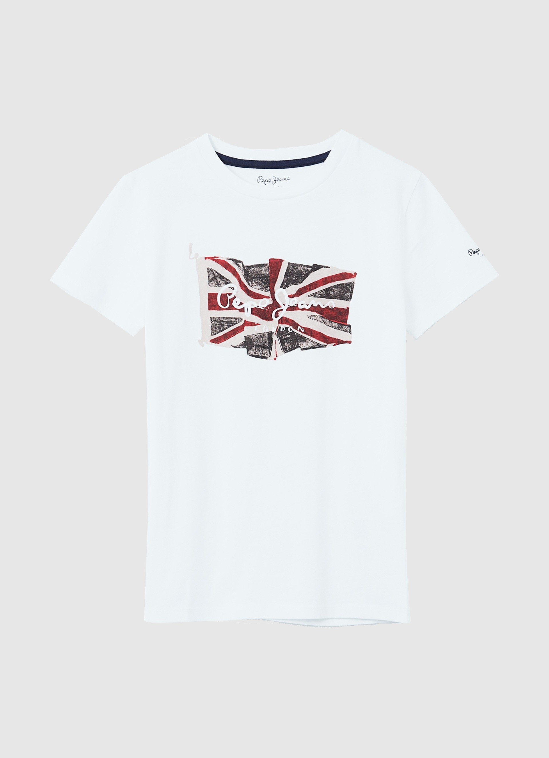 Flag Logo Cotton T-Shirt | Pepe Jeans