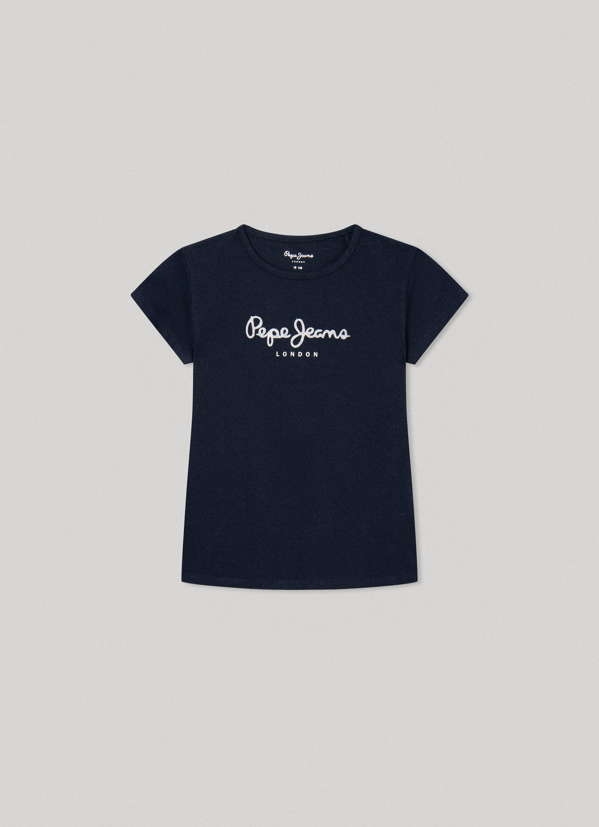 T-Shirt Avec Logo À Paillettes | Pepe Jeans