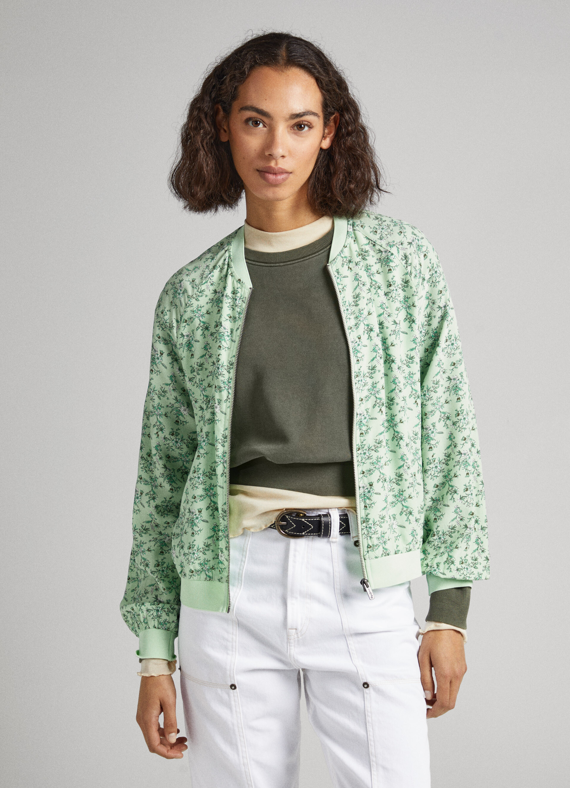 Giacca Bomber Stampa Floreale | Pepe Jeans