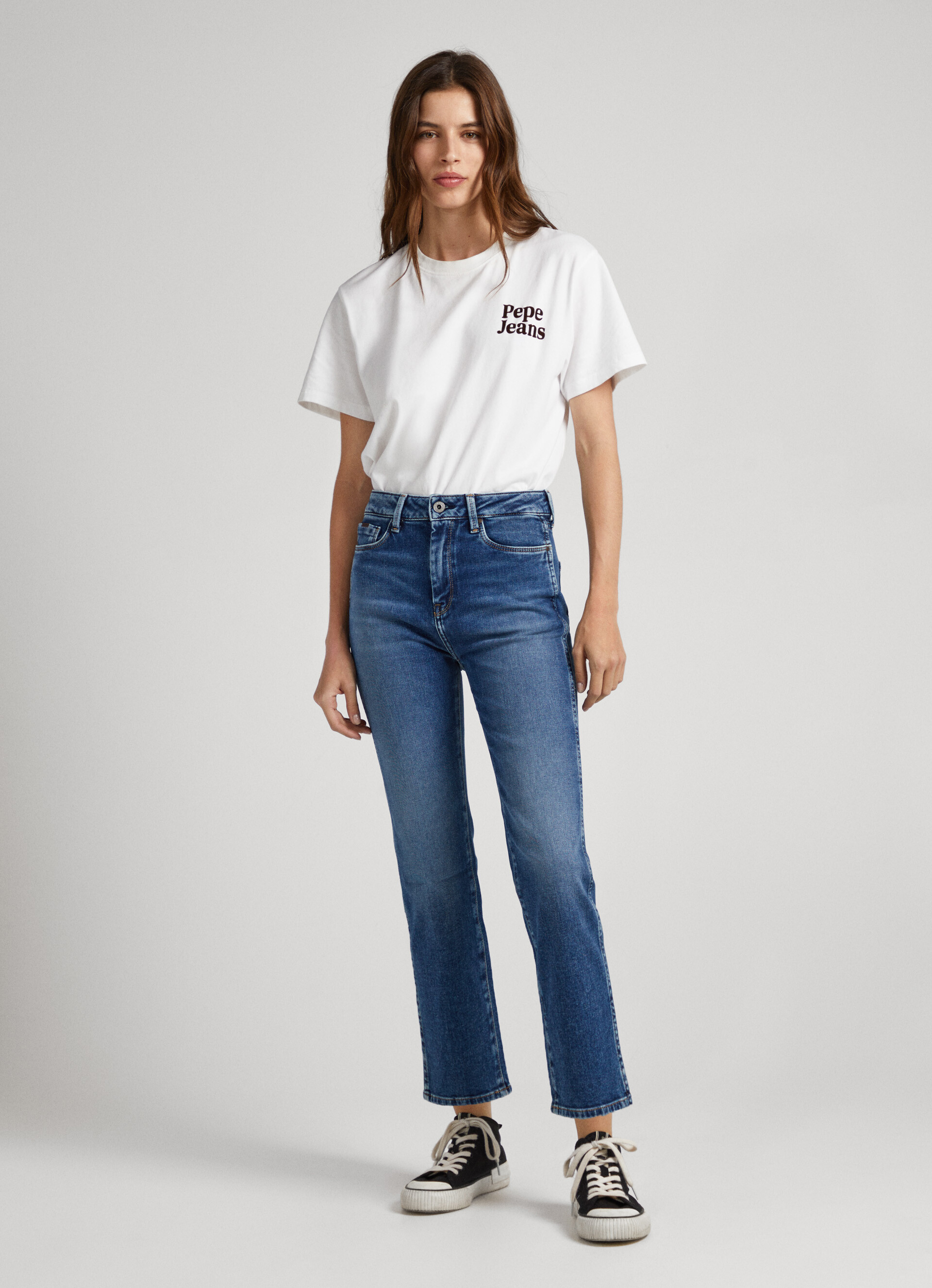 Dion 7/8 Jeans Slim Fit High Waist | Pepe Jeans